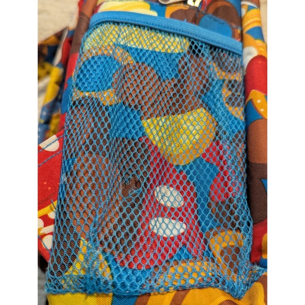 Disney Parks Snack Icon Print Backpack Unisex Blue Mickey‎ Waffles Dole Whip